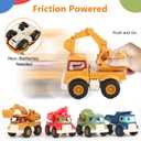 Olbyefly Construction Toys for 2 3 4 5 Years Old Boys Girls Kids Toddlers, Sandbox Excavator Toy Construction Truck Toys Vehicles Dump Crane Cement Mixer Truck, Christmas Birthday Gifts