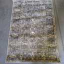 Loloi Chris Loves Julia x Rosemarie Collection ROE-03 Accent Rug 2'-7" x 4' Sand/Lagoon Rectangular