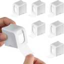 Maitys 6 Pcs Postage Stamp Dispenser for a Roll of 100 Stamps Lightweight Plastic Stamp Roll Holder for 100 Holder Organizer Forever Stamps Mailing Desk Table Home and Office Supplies(White)