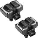 Set of 2 Ignition Coil Pack Compatible with Ford Mustang Ranger Escort Contour Expedition F-250 Explorer, Mazda 626 B2300 B2500, Mercury Tracer Mystique Tracer Replace FD487 DG530 DG523