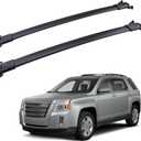Roof Rack Cross Bars Compatible with 2010-2017 Chevy Equinox & Terrain, Aluminum Crossbars Cargo Carrier Rooftop Luggage Kayak Bicycles Canoe Snowboard