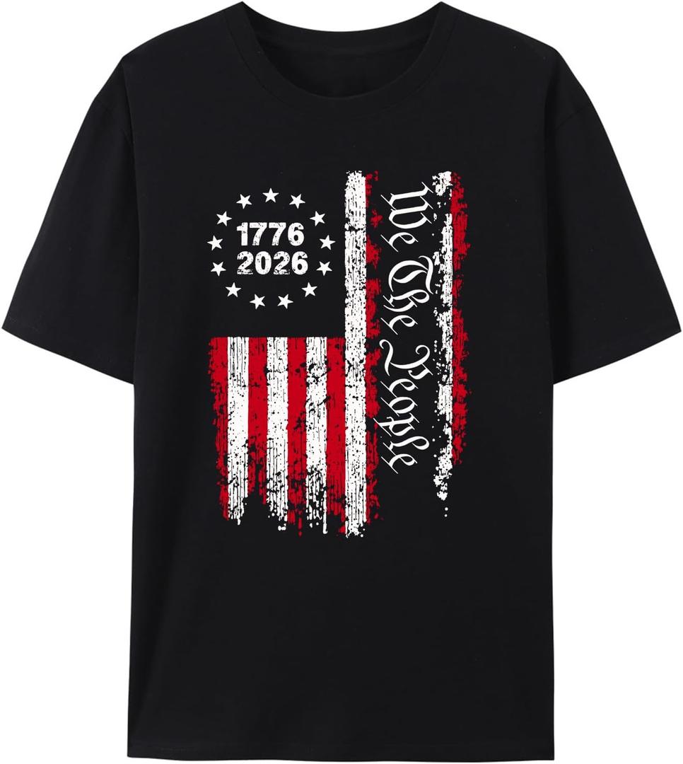 Freedom We The People 250th Anniversary Shirt, Patriotic USA 17762026 T Shirt, July 4th Independence Day Tee