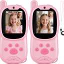Video Walkie Talkies for Kids, 2 Pack, Pink