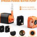POPOSOAP Solar Water Pump Outdoor, 30 Watt Solar Powered Water Pump with 430GPH Solar Pump, 7 Nozzles, 6.6 Tubing DIY Water Feature for Pond, Fountain, Pool, Garden, Backyard