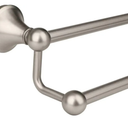 Ntipox Antique Bathroom DoubleTowel Bar Brushed Nickel, 24 Inch Towel Racks for Bathroom Wall Mounted,Bathroom Accessories Towel Holder,Bathroom TwoTowel Rod Hanger