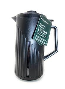 Starbucks COFFEE PRESS DUAL FILTER, French Press Coffee Maker, 8-Cup, Black