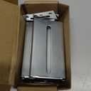 2 Pairs | Rear Mounting Brackets for Face Frame Cabinets - Compatible with HBL' 1.77 Inch (45mm) Width Drawer Slides, 0 to 3.5 Inch Adjustable. (Silver)