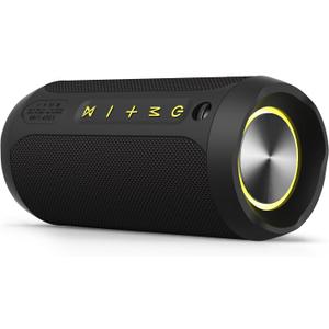 Waterproof Bluetooth Speaker IPX7 Portable Wireless Outdoor Speakers with 20H Playtime Loud Stereo Sound for Hiking Golf Pool Beach Camping White Elephant Gift for Adults Men Women Teen Boys Girls