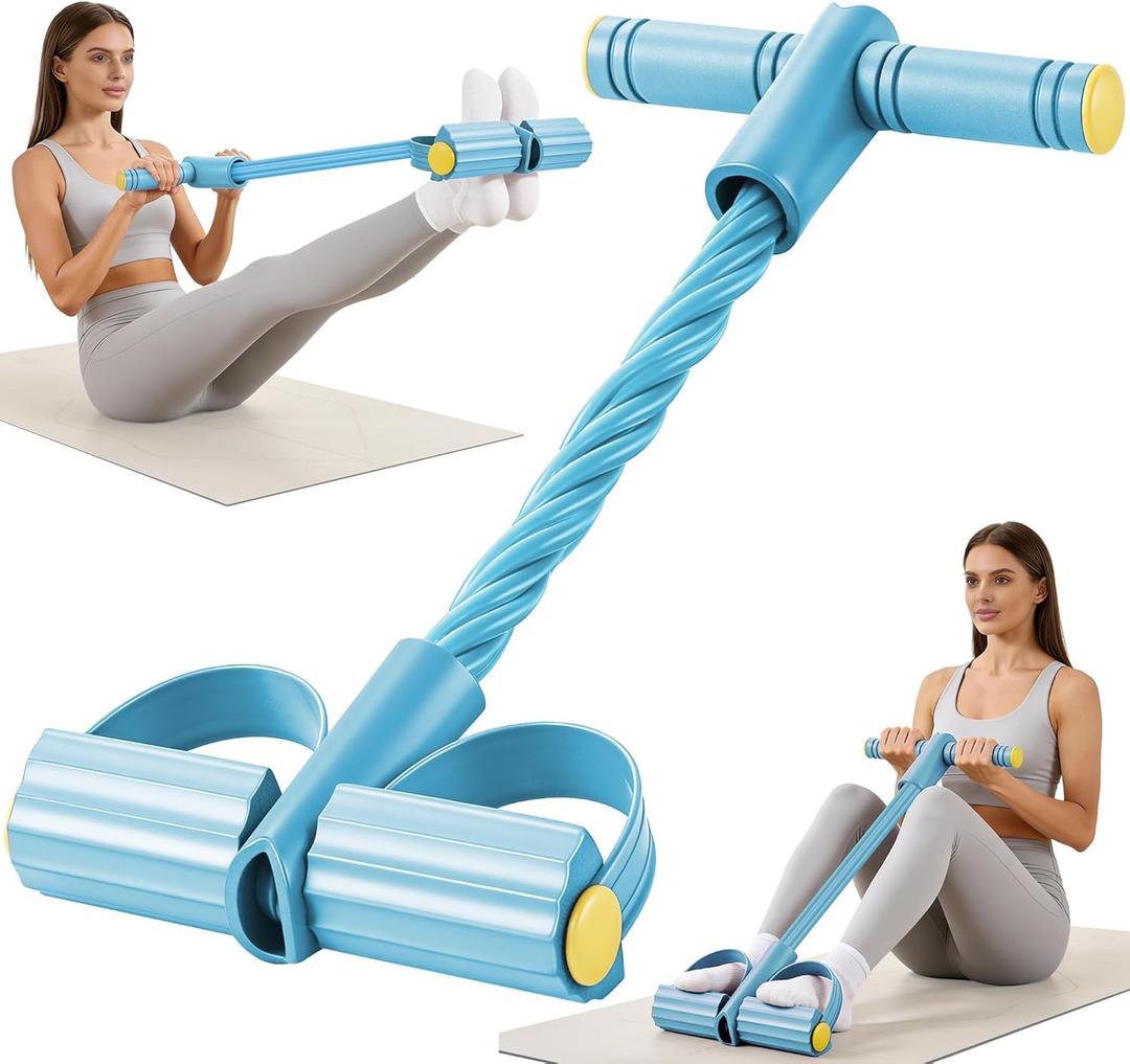 Upgraded Pedal Resistance Band with Handle, Soft Durable Fashion Puller Exercise with Thickened 6 Tension Ropes, Tube Pedal Resistance Device for Abdomen, Waist, Arm, Leg, Core/ABS