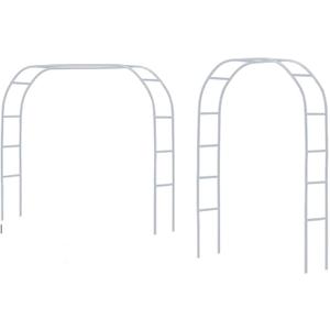 Tytroy Reconfigurable & Easy-to-Assemble Metal Outdoor & Indoor 7'6" Garden or Wedding Arch Arbor for Wedding Bridal Party Elegant Decorations & Garden Climbing Plants Vines (White 1PC)