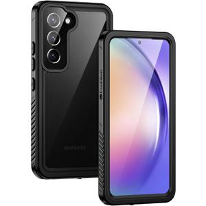 Lanhiem for Samsung Galaxy A54 5G Phone Case, IP68 Waterproof Dustproof, [Built-in Screen Protector] Full Body Protective Phone Case for Samsung Galaxy A54, Black/Clear