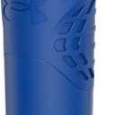 Under Armour 24Oz Stainless Steel Water Bottle, Insulated, Carabiner Easy Carry Hook, Leak Proof, Kids & Adults, All Sports, Gym (Blue, L)