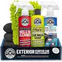 Chemical Guys Car Cleaning Kit - With Car Wash Soap, Wheel Cleaner, Total Interior, Car Wash Mitt - Interior and Exterior Wash Kit With Vehicle Cleaning and Detailing Accessories - 7 Item Kit