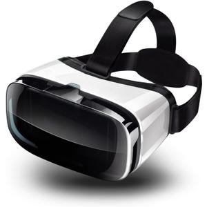 VR Headset for Phone, Compatible with iPhone Samsung and Android 3D Virtual Reality for Kids and Adults VR Goggles for Smartphone /4.5-6.3in Eyes Protected Anti-Blue HD Lenses