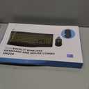 Wireless Keyboard and Mouse Combo, 9 Backlit Effects, 4000mAh Rechargeable Backlit Keyboard with Wrist Rest, 6 Button Mouse, 2.4G Full Size Quiet Keyboard Set for Computer, PC, Laptop, Mac, Windows