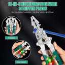 18-in-1 Wire Stripper & Multi-Tool Pliers, Foldable Electrician Tool with Screw Cutter, Wire Crimper, Stripper, and Tester  Compact All-in-One Hand for Home & Professional Use