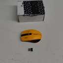 Bluetooth Wireless Mouse - (BT1/BT2+USB Receiver) Tri-Device Compatibility for PC, Laptop, Computer, MacBook, Tablet (Black and Yellow)