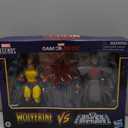 Marvel Legends Series Gamerverse Wolverine vs Marvel's Silver Samurai, Retro Video Game -Inspired Collectible 6-Inch Action Figures
