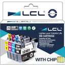 LCL Compatible Ink Cartridge Replacement for Brother LC401 LC-401 LC-401BK LC4013PKS LC401BK LC401C LC401M LC401Y MFC-J1010DW MFC-J1012DW MFC-J1170DW (Black Cyan Magenta Yellow 3-Pack)