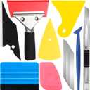 DIYSELF 18 Pcs Window Tint Kit, Vinyl Wrap Tool Kit - Professional Window Tint Tools & Squeegee for Vinyl - Complete Car Wrap Kit for Car Wrap, Stained Glass Window Film, Wallpaper, Water Blades Tool