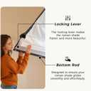 Blackout Cordless Roman Shades for Indoor Windows, 430GSM Chenille Fabric, 29"W x 36"H