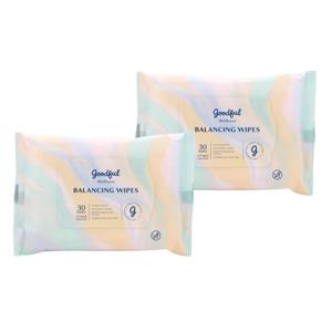 Goodful Wellness pH Balancing Wipes, 30 Count (Pack of 2) Hypoallergenic Feminine Wipes, Gentle pH Balanced Wipes Women, Unscented Intimate Wipes