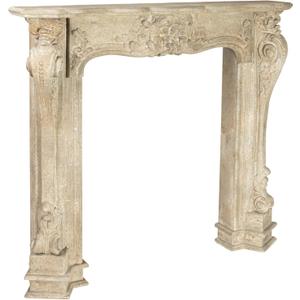 Decorative Wood Fireplace Mantel (Cream)