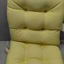 Klear Vu Gripper Overstuffed Universal Non-Slip Dining Chair Cushions for Kitchen Decor or Office Use, U-Shaped Skid-Proof Seat Pad, 15x15 Inches, 2 Count (Pack of 1), Solid Yellow