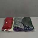 EBOOT 18 Inch Knitted Christmas Stockings Bulk Large Cable Knit Christmas Stockings Farmhouse Xmas Decorations Hanging Wall Fireplace Party Supplies(6 Pcs,White/Green/Red/Blue/Gray/Purple)