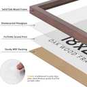 18x24 Solid Oak Wood Picture Frame, Walnut, 1 Pack