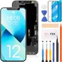 SRJTEK For iphone 12/12 Pro incell Screen Replacement Repair Touch Panel Set for 6.1 inch Models LCD Display Touch Screen Digitizer Repair Parts with Tools