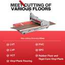10mm Thick Floor Cutter - 13" Pro Vinyl Floor Cutter for LVP, LVT, WPC, SPC, PVC, VCT, Rigid Core Vinyl Flooring - Honing Stone Included - Manual Operation, No Electricity, No Noise