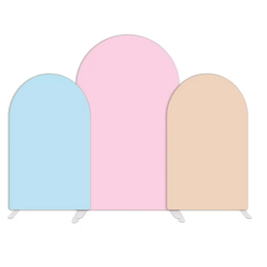 Wedding Arch Backdrop Cover Decorative Fabric for Arch Stand Elegant Ceremony Decor for Weddings Birthdays and Events, 3 pcs