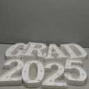 Graduation Party Decorations 2025-8 LED Long Marquee Light Up Letters 'Grad 2025' - Graduation Party Decor for Kindergarten Preschool High School College Graduation