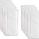 Cotton Prefold Cloth Diapers -Fasoar 6 Ply Baby Washable Cloth Diaper Covers for Babies to Toddlers Multi-Use (19.5''-14'', Count, 10)