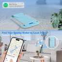 Miroddi for MagSafe Wallet, Works with Apple Find My, Magnetic Phone Wallet Tracker for iPhone 16/15/14/13/12 Series, Magnetic Card Holder with Privacy Flap, RFID Blocking, Fit 7 Cards, White Ice