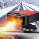 Portable 12V 200W Car Heater Defroster,2-in-1 Fast Heating & Cooling Fan