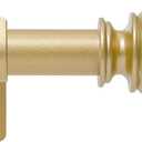 Gold Curtain Rod for Windows 28 to 48 Inch, 5/8 Inch Diameter Heavy Duty Splicing Adjustable Curtain Rods With Brackets, Easy to Install, Suitable for Bedroom, Patio and Outdoor