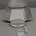 HUONUL Makeup Mirror, Vanity Mirror with Lights, 2X/3X/10X Magnification, Touch Control, Trifold, Dual Power Supply, Mothers Day, Birthday Gifts for Mom,Gifts for Women,Girls, Dorm Room Essentials (White)