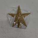 Glitter Christmas Star Tree Topper for Holiday Decorations, Christmas Tree Decoration for Holiday Ornament and Home Decor, Shatterproof Tree Toppers for Party Indoor  Outdoor-Gold 4 inch
