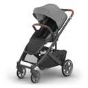 UPPAbaby Cruz V3 Stroller - from Birth + Car Seat Compatible - Full-Size, Reversible Seat - Infant Insert, Bug and Rain Shields Included - Greyson (Charcoal Mlange/Carbon Frame/Saddle Leather)