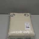 NICETOWN Living Room Completely Shaded Draperies, Privacy Protection & Noise Reducing Ring Top Drapes, Black Lined Insulated Window Treatment Curtain Panels (Beige, 2 Pieces, W52 x L84)