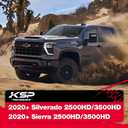 KSP 2-4in Upper Control Arm with Flexible Ball Joints for Silverado Sierra 2500HD 3500HD 20-26, Heavy Duty Steel Front Control Arm fit Chevy GMC,Adjustable Enlarged UCA Replace for OE Fixed Parts