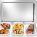 Onlyfire Grill Basket Set, 5PCS Stainless Steel Grill Pan - Include 3 Grilling Baskets, a Serving Tray and Removable Handle, Great for Grilling Fish, Meat, Veggies