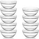 Sweejar 3 inch Small Glass Dipping Bowls set, 3 oz Dipping Sauce Bowls/Dishes, Mini Sauce Bowls for Ketchup, Soy, BBQ, Sushi, Party, 9 pack