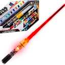 STAR WARS Power Crystal Lightsaber, 7 Colors & 10 Crystals, 50+ Color-Changing Combinations, Lights & Sounds, Toys for Boys & Girls Ages 4+