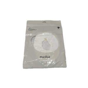 Tisu Muslins Baby Muslin Cloths, Soft White Cotton Muslin Squares for Newborns, Burping, Feeding and Everyday Baby Care