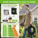 Garden Hose 75 ft, Non-Expandable Ultra-Lightweight Flexible Hose with 360° Dual-End Anti-Kink Design, 10-Pattern Spray Nozzle, 500 PSI Leak-Proof, 96-Strand Braided Fabric, Storage Strap