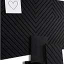 48x36 in Large Felt Bulletin Board - Black, 12-Pack