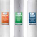 iSpring F3WGB32BPB 4.5 x 20 3-Stage Whole House Water Filter Replacement Pack w/Sediment, Carbon Block, and US-Made Lead Reducing Cartridges, Fits WGB32B-PB